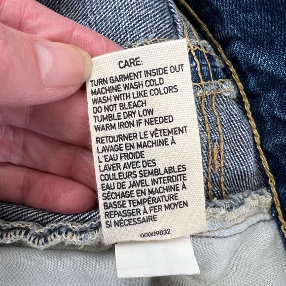 Denim & Supply Ralph Lauren Womens Denim Mini Skirt Size 28 Frayed Hem - Picture 10 of 12